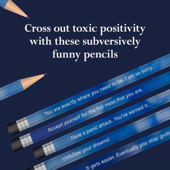 Disappointing Affirmations Pencils - NWT - Picture 2 of 4
